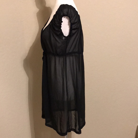 VS - Nightie (M/L) - sheer black 100% polyester - Picture 2 of 5